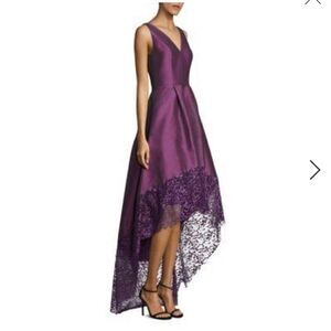 NWT Monique Lhuillier Purple Hi Lo Dress Gown